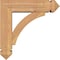 Ekena Millwork Thorton Arts and Crafts Smooth Bracket w/ Offset Brace, Western Red Cedar, 5 1/2"W x 18"D x 18"H BKT0604X18X18THR03SWR - alternate 2